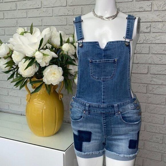 Celebrity Pink Detailed Denim Overall Size 5/27 - Picture 1 of 10